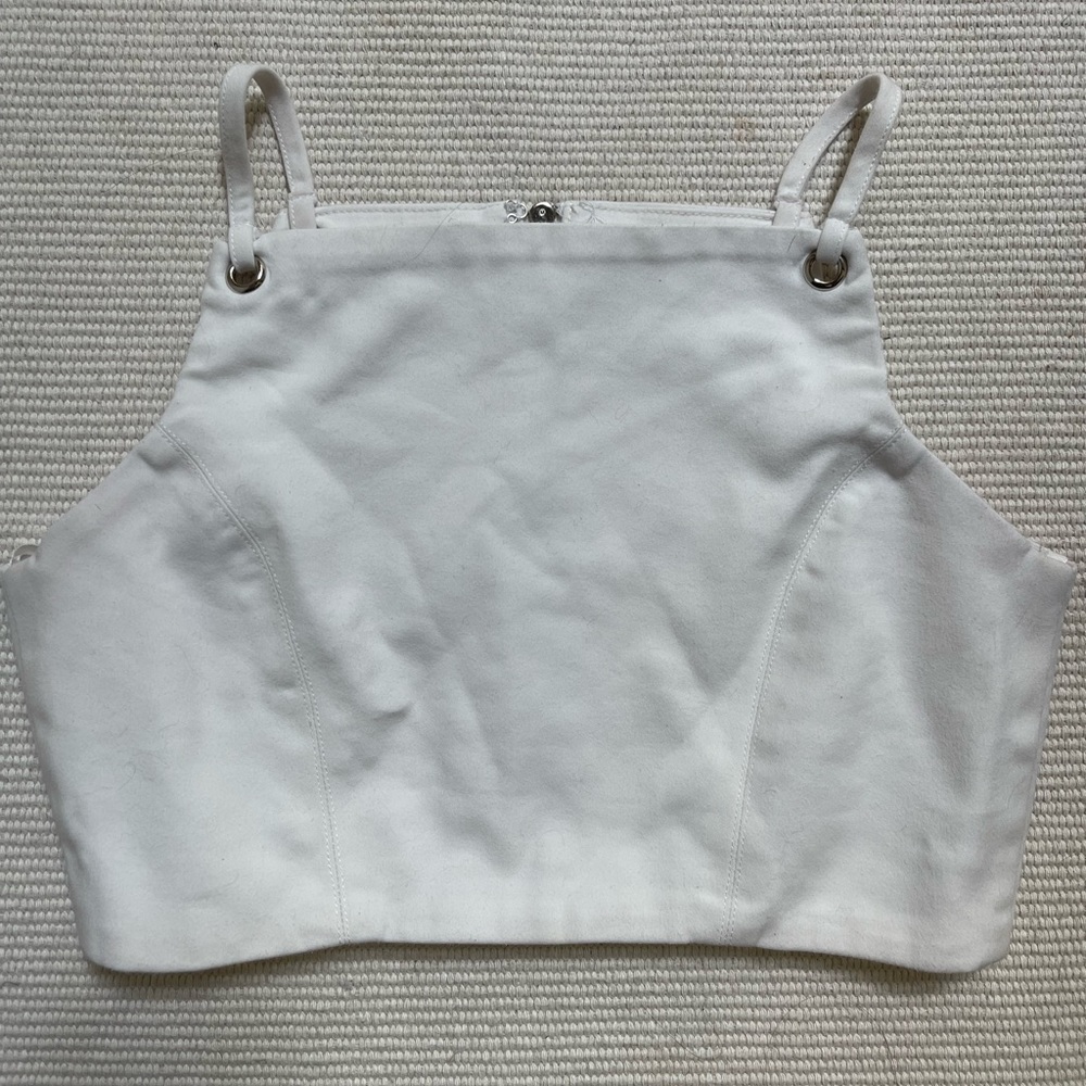Revolve Superdown White Crop Top Size XS